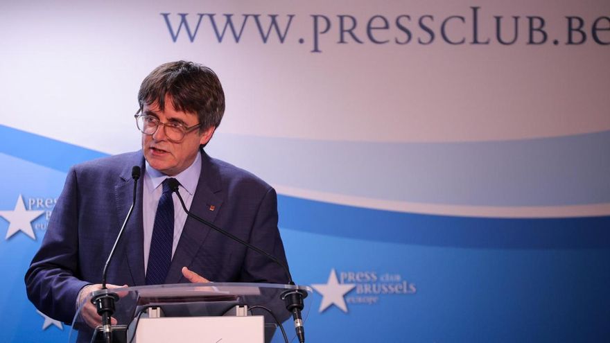 Imagen de archivo del expresidente catalán, Carles Puigdemont. EFE/EPA/OLIVIER MATTHYS