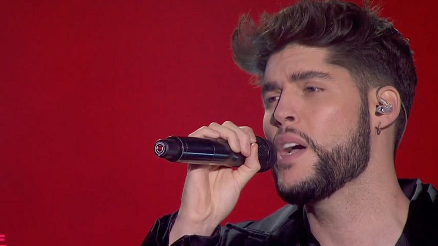 José Otero, en su actuación en la semifinal del Benidorm Fest 2023
