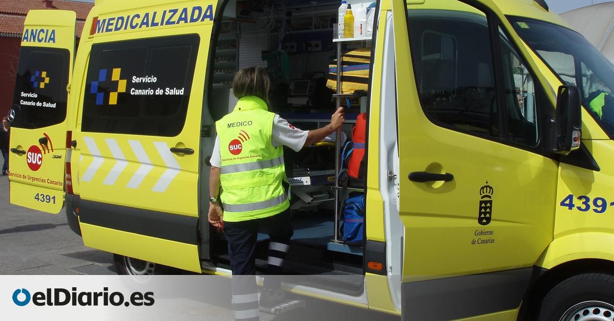 Colisión de varios vehículos en la TF-5 con tres personas heridas de diversa consideración