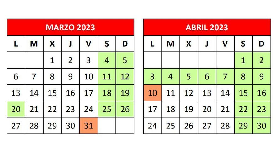 El lunes 20 de marzo es festivo en Madrid e inaugura cuatro semanas de libranzas escolares