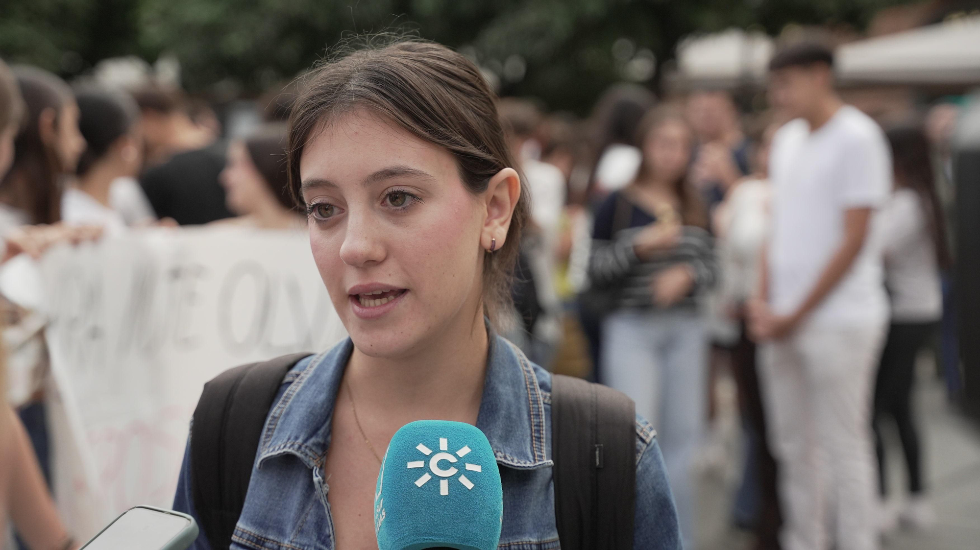 Manifestación de estudiantes contra el bullying