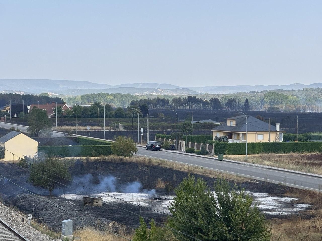 Incendio en Villaverde de los Cestos. / ILEÓN