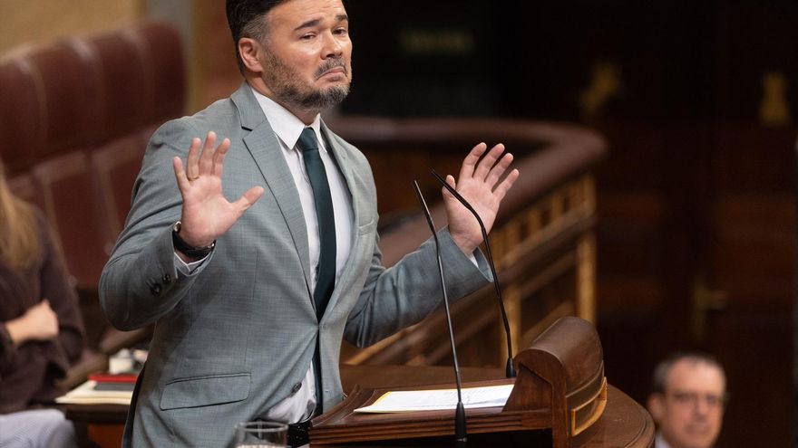 EuropaPress 6847723 portavoz erc congreso gabriel rufian interviene pleno extraordinario