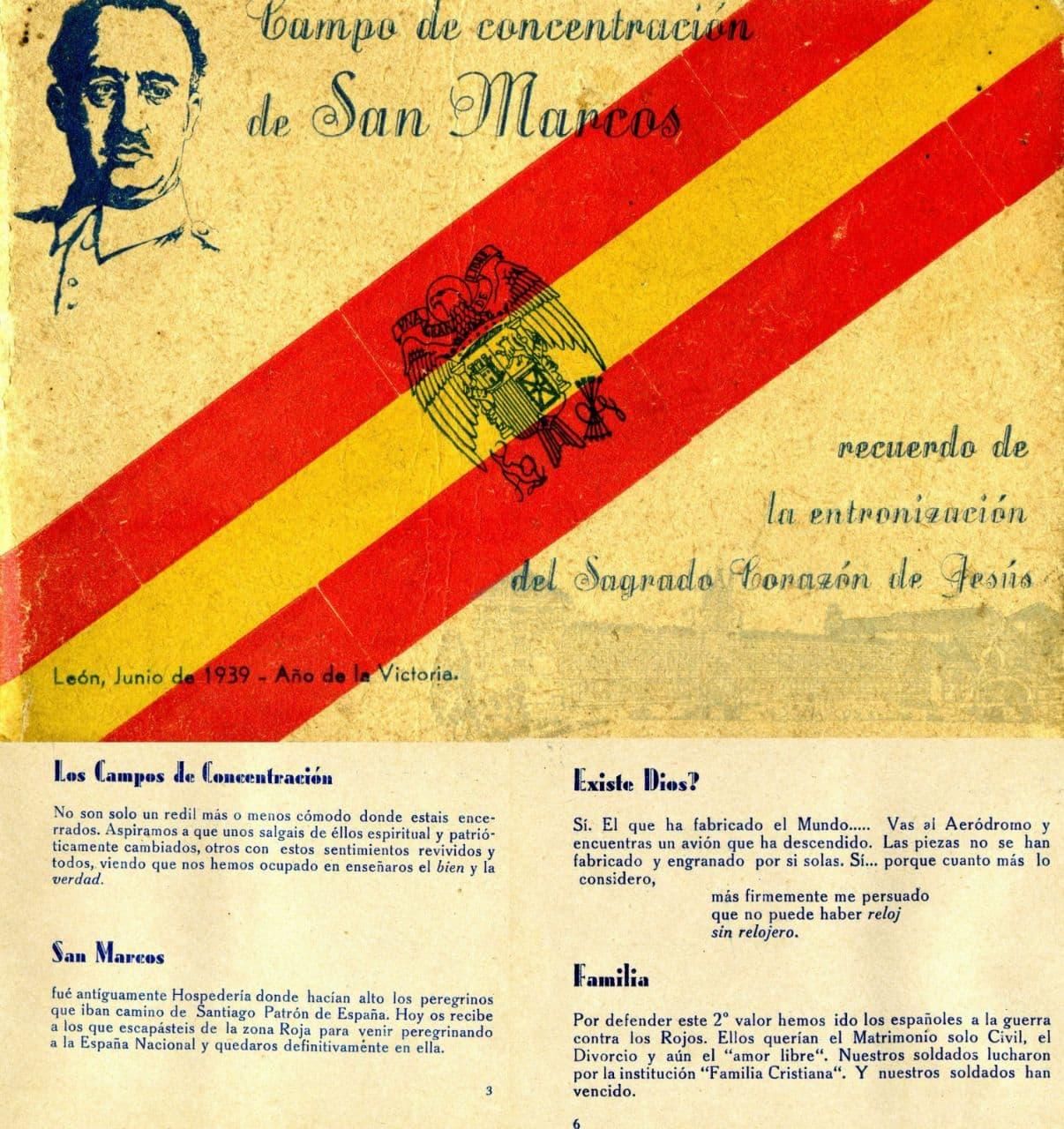 Portada del libro de adoctrinamiento dirigido a los presos de San Marcos.