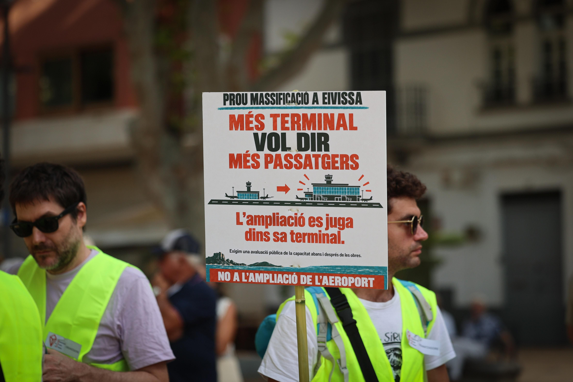 Una altra de les pancartes de la protesta