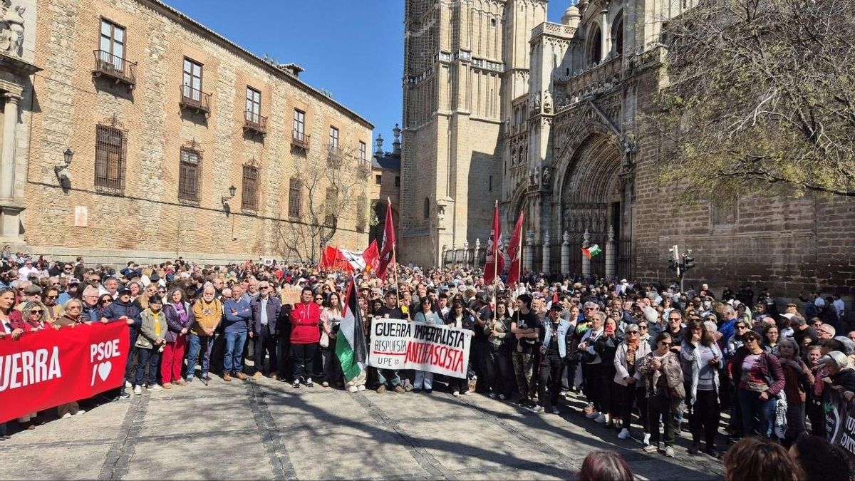 Manifestación para decir 'No a la guerra' en Toledo el 22 de marzo de 2026