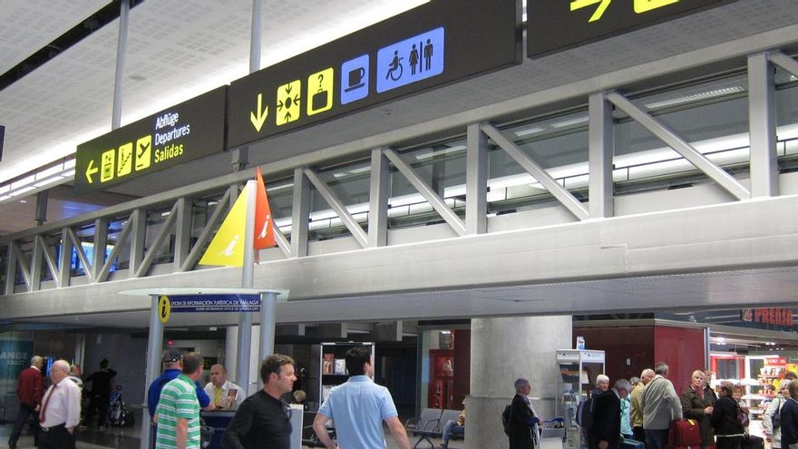 El aeropuerto de Málaga es el único que, de momento, aumenta el número de sus pasajeros