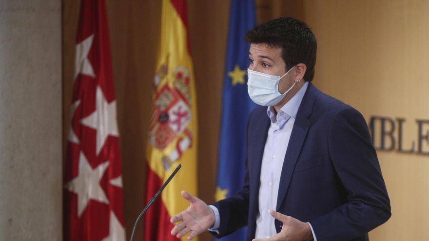 Archivo - El portavoz de Más Madrid en la Asamblea de Madrid, Pablo Gómez Perpinyá