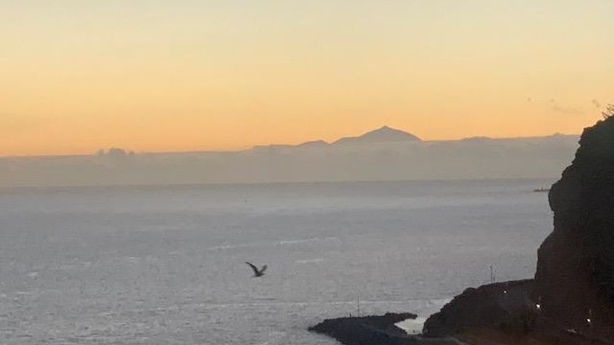 Vista de Tenerife desde el sur de Gran Canaria