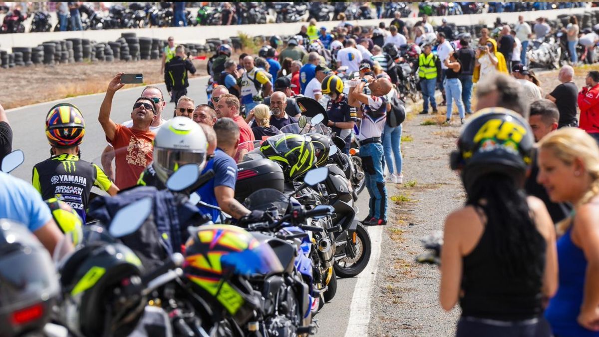 Concentración de motos en Gran Canaria.