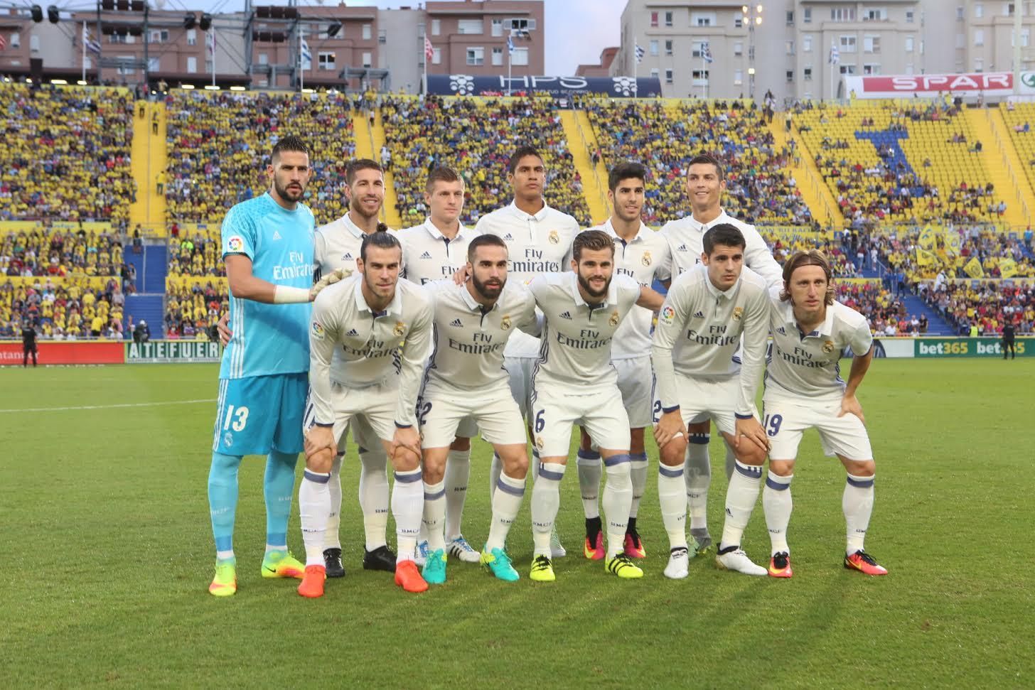 Alineación del Real Madrid. (ALEJANDRO RAMOS)