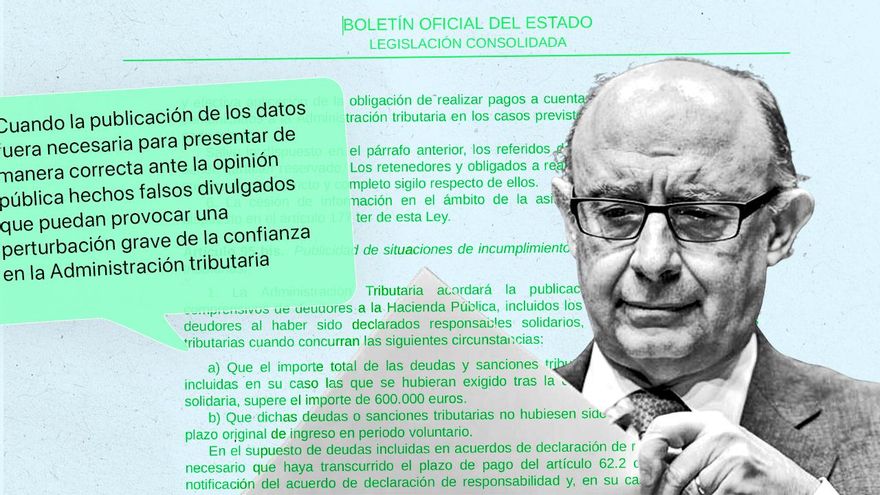 Un correo desvela que Montoro intentó reformar la ley para dar cobertura a la revelación de datos fiscales