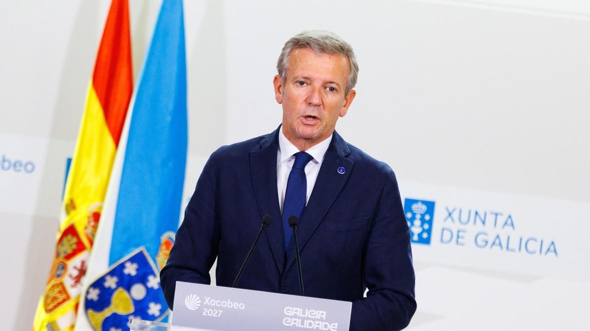 El presidente de la Xunta, tras llamar Milei "dictador" a Pedro Sánchez: "El respeto institucional hay que mantenerlo"