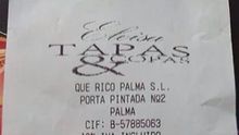 El ticket con el zumo de naranja a 15 euros