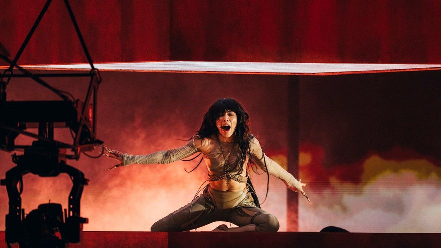 Loreen (Suecia) en su primer ensayo en Eurovisión 2023