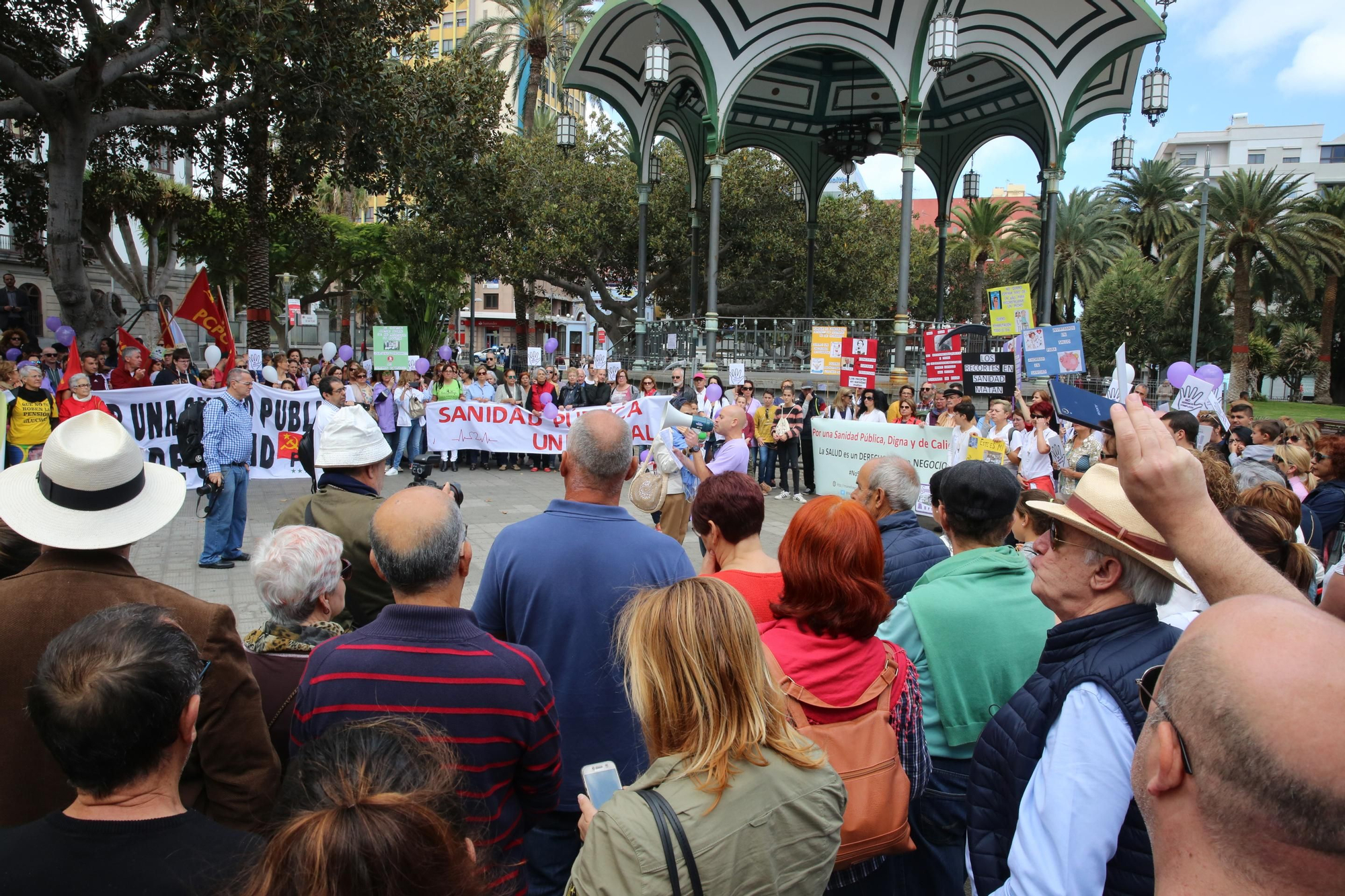 Manifestación por la sanidad en Las Palmas de Gran Canaria