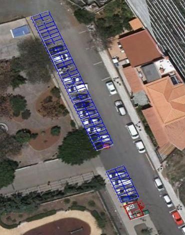 Aparcamiento del parque Juanito Gil, en Valsequillo