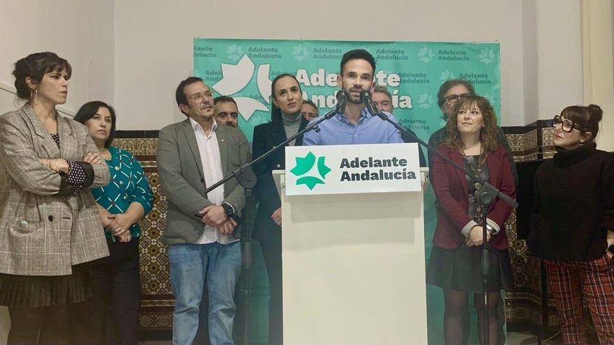 Presentación de David de la Cruz como candidato de Adelante Cádiz en las municipales, el pasado noviembre.