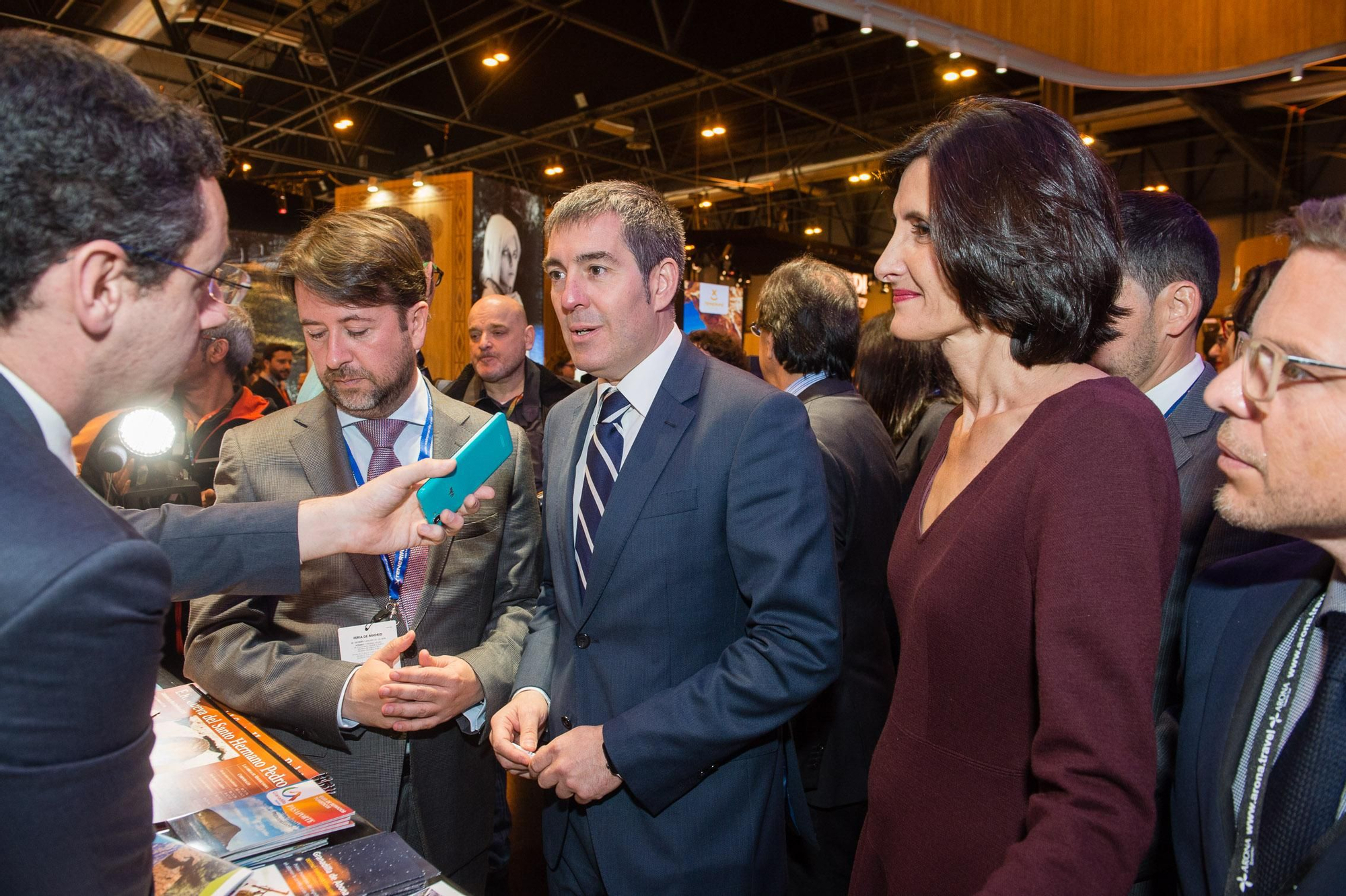 Inauguración del estand de Canarias en Fitur