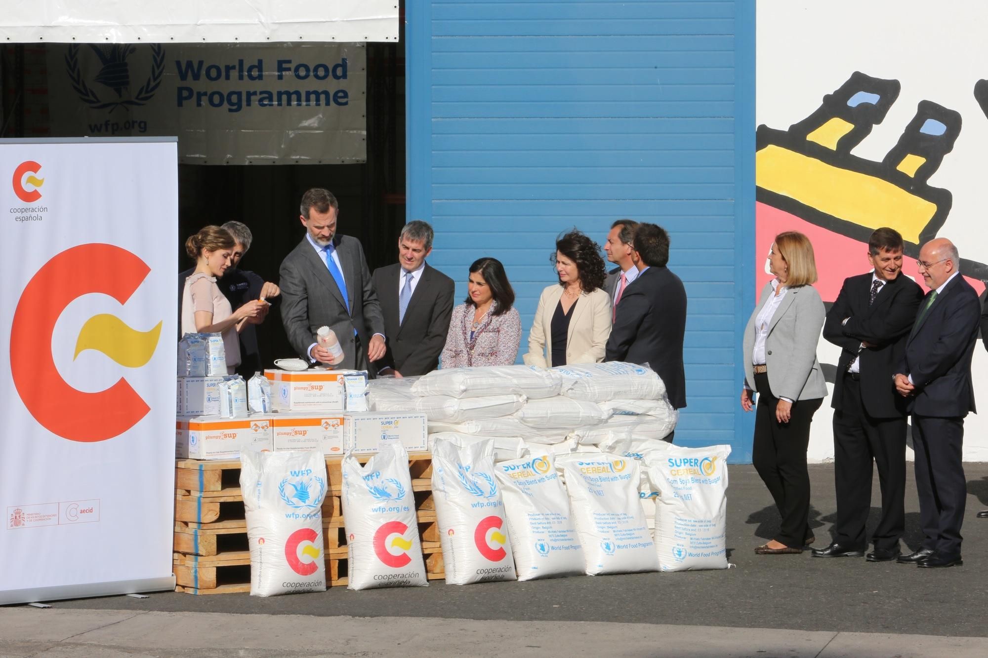 Los reyes en el Programa Mundial de Alimentos de la ONU