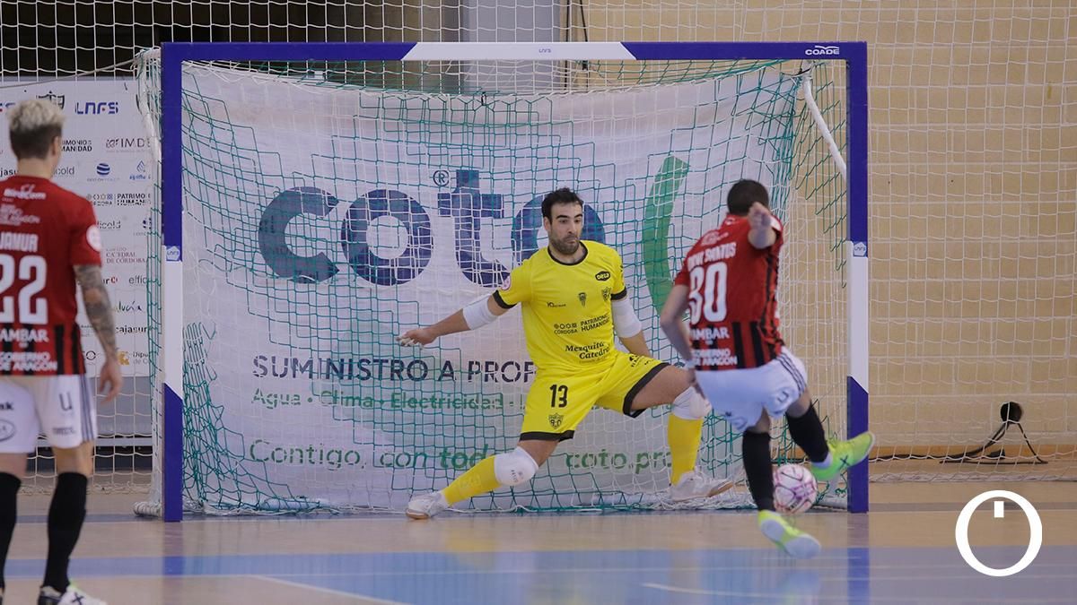 Partido disputado entre el Córdoba Patrimonio y el Fútbol Emotion Zaragoza