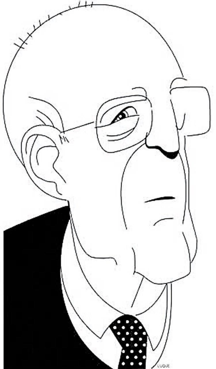 Caricatura de Miguel Cordero del Campillo.