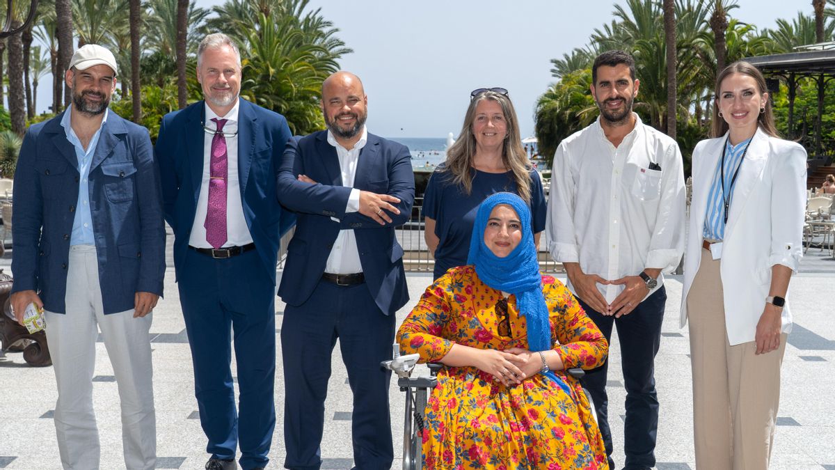 José Alba, Miguel Gutiérrez, Enrique Montes, Jo Hendrickx, Adrián Calcines y Gisele Gómez.
