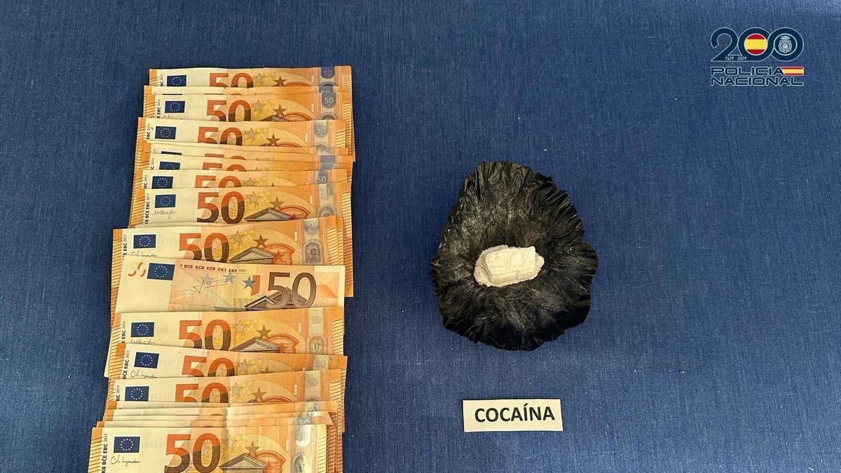 Cocaína incautada en un centro comercial de Logroño