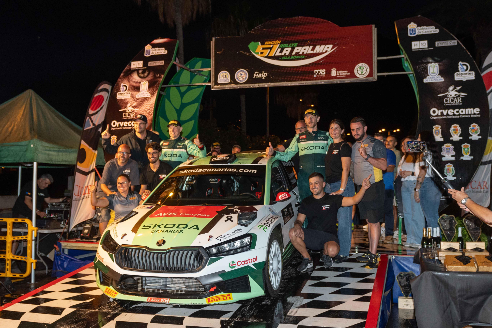 Alexey Lukyanuk y Yury Kulikov se imponen en el 51 Rallye La Palma Isla Bonita.