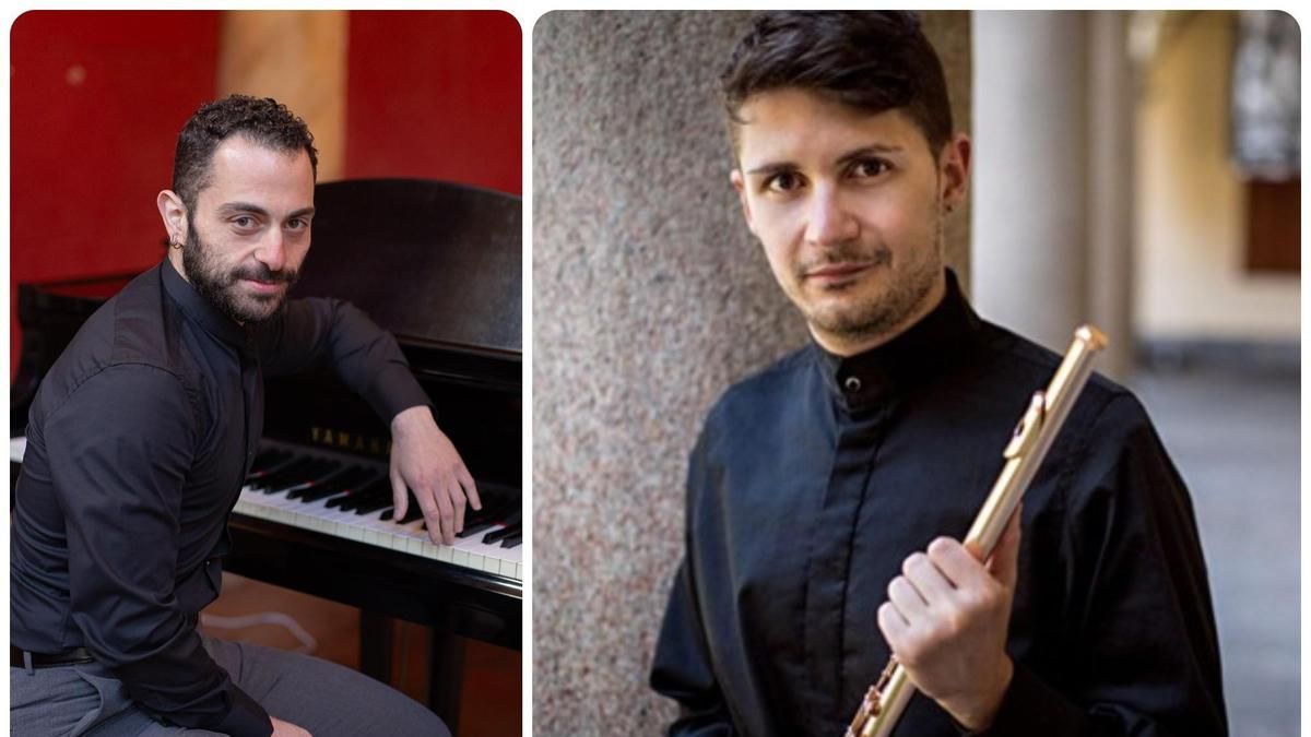 Los italianos Carlo Martiniello y Catello Coppola, este miércoles en el ciclo de Maestros Internacionales de Eutherpe