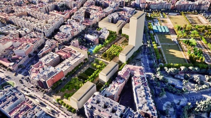 Almeida y Ayuso intentan esquivar la Ley de Vivienda para aprobar menos pisos protegidos en las derribadas Cocheras de Cuatro Caminos