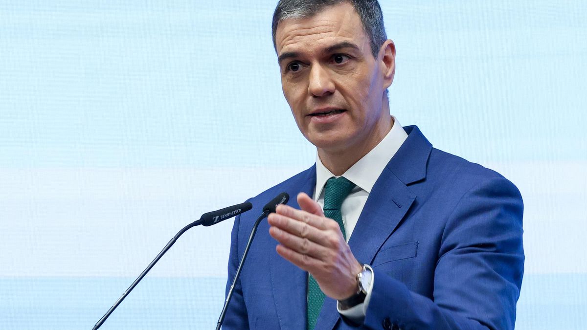 El presidente del Gobierno, Pedro Sánchez, durante la segunda jornada de la V edición del foro ‘Fondos Europeos’ de elDiario.es, en El Beatriz Madrid, a 28 de marzo de 2025, en Madrid (España).