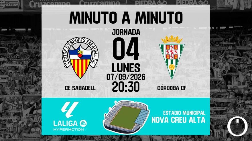 Minuto a minuto: Sabadell - Córdoba CF