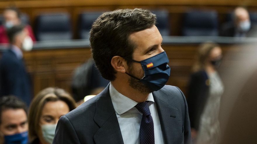 Pablo Casado, la semana pasada, en el Congreso de los Diputados.