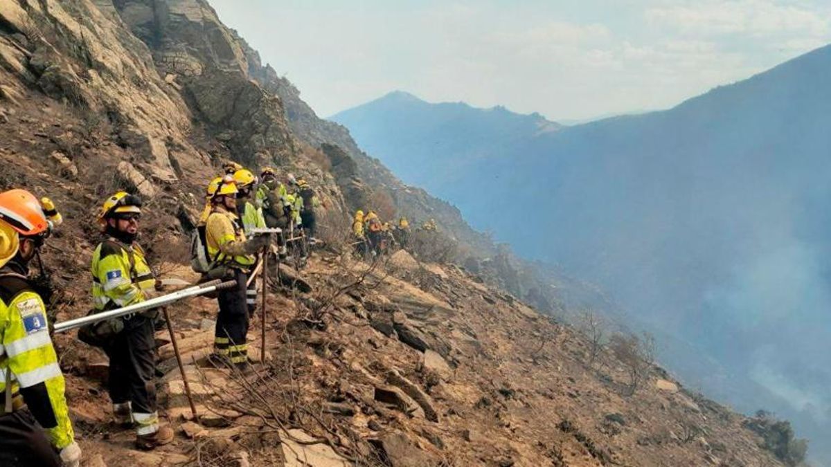 Incendio en Peñalba de la Sierra, en Guadalajara, en plena Sierra de Ayllón