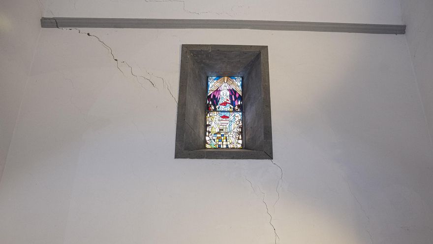 Deterioros en la iglesia de Santa Lucia de Tirajana