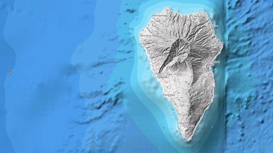 Registrados cuatro movimientos sísmicos frente a las costas de La Palma