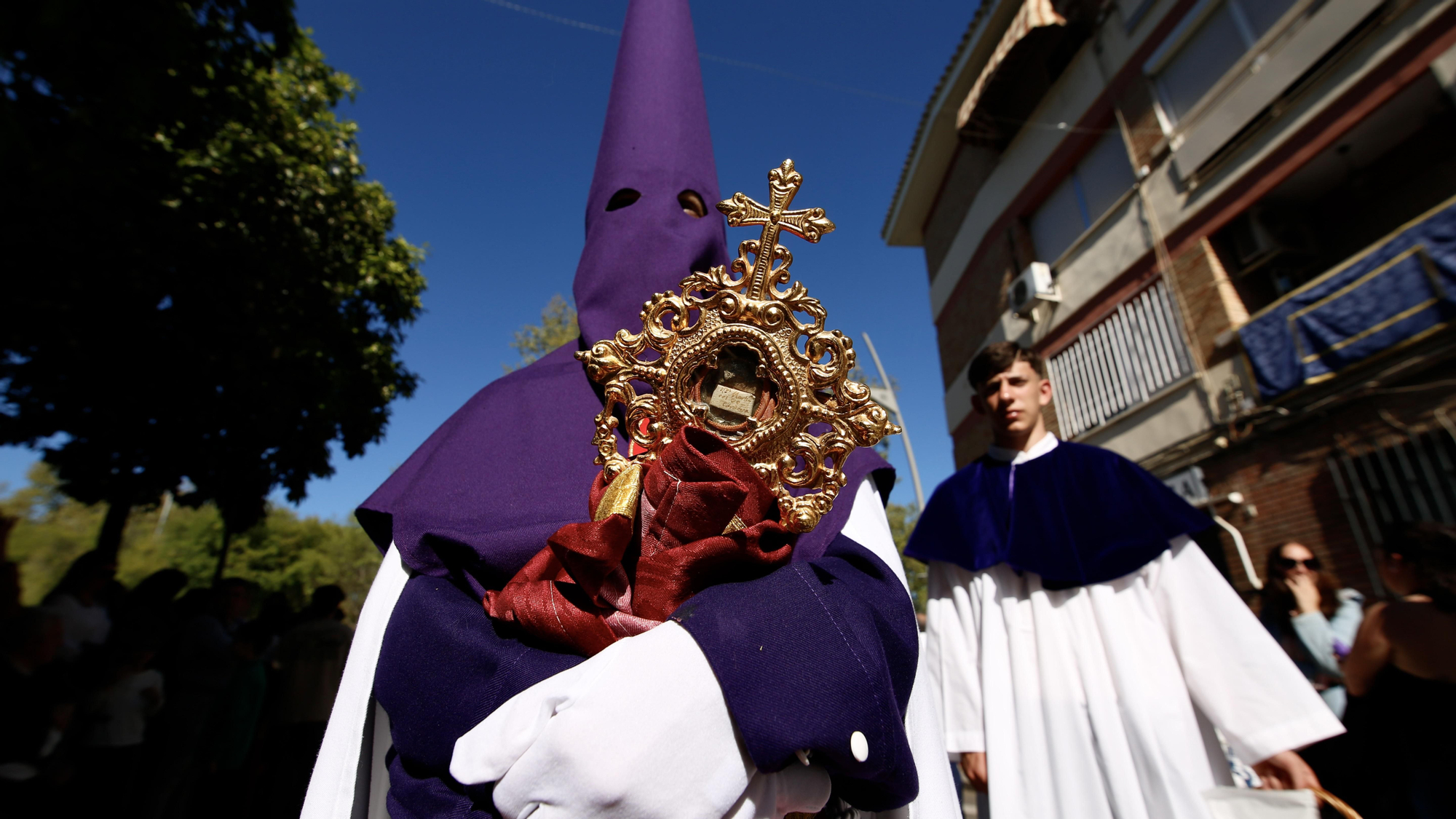 Salida procesional de la Hermandad de la Agonía, en imágenes