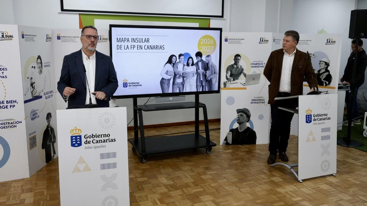 Educación amplía en La Palma la oferta de Formación profesional con 16 nuevos ciclos