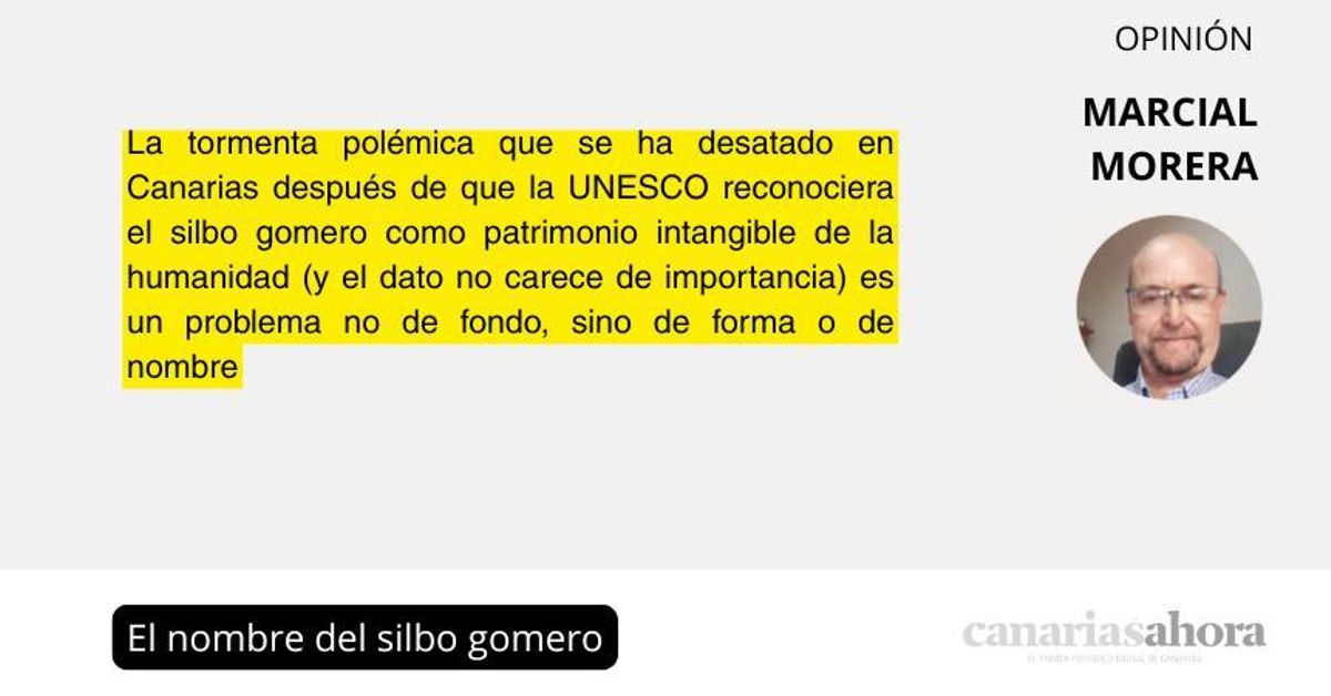 El nombre del silbo gomero