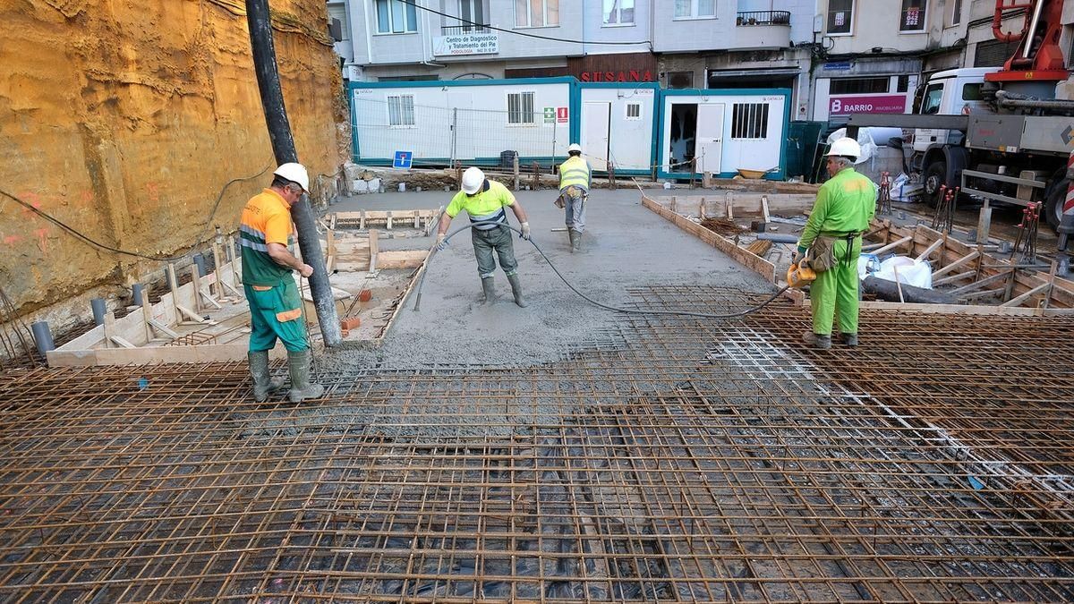 Trabajadores de la construcción.