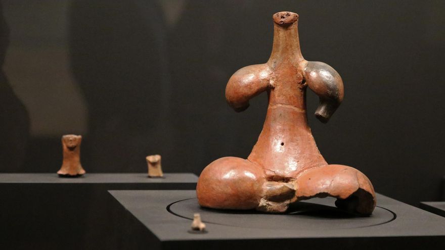 Ídolo de Tara, símbolo de la población aborígen de Canarias. ALEJANDRO RAMOS