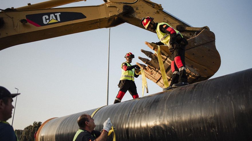 La nueva tubería de Picadas tras la avería que dejó sin agua a 375.000 personas en la DANA de 2023 enfila su recta final