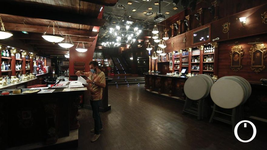 Preparativos para la reapertura de Góngora Gran Café
