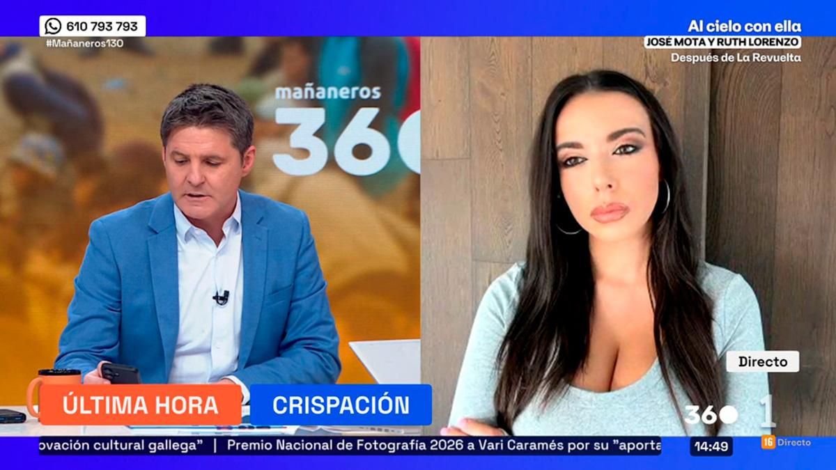 Sarah Santaolalla, en 'Mañaneros 360'