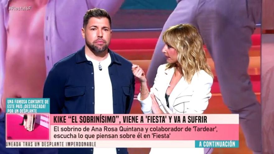Kike Quintana ficha por 'Fiesta' tras debatir con Emma García sobre sus datos de audiencia: "Diría que estáis regulinchi"