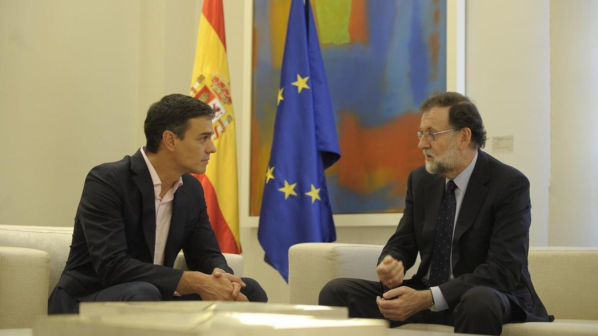 Pedro Sánchez y Mariano Rajoy, reunidos tras el referéndum del 1-O en Catalunya.