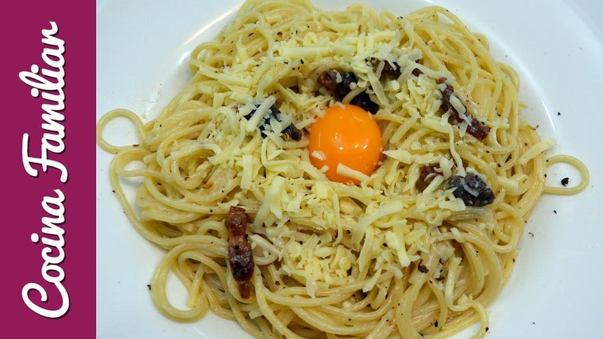 Espaguetis carbonara