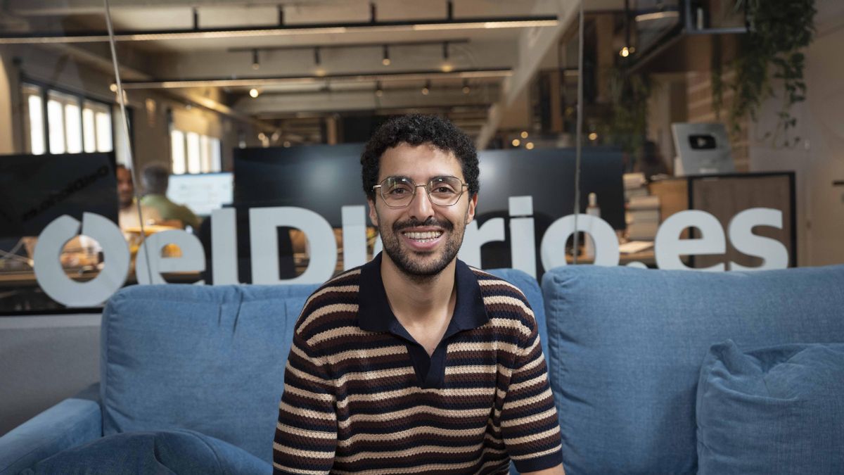 Yunez Chaib en la redacción de elDiario.es