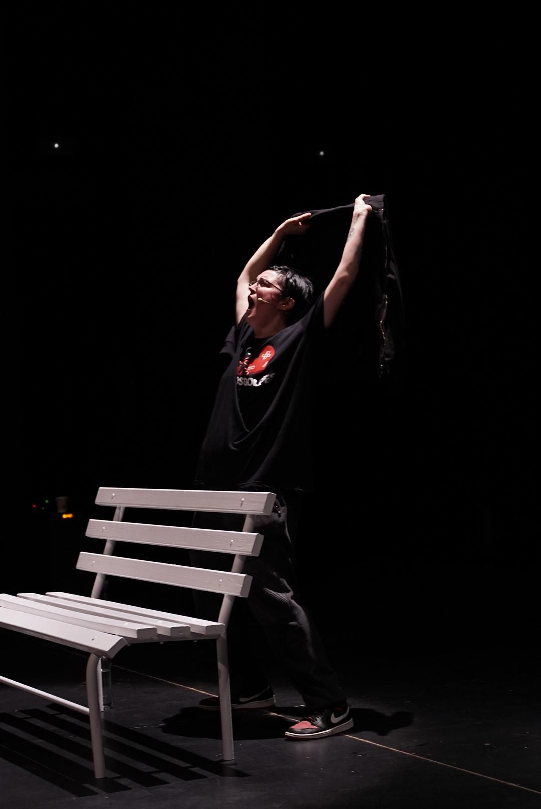 Un momento de la intervención de  Pamela Palenciano.